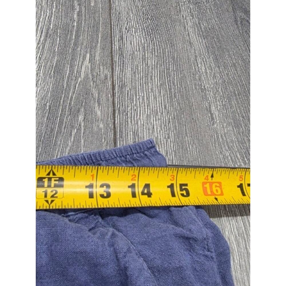 Serena and Lily Positano Linen Sleep pants Blue Medium A006442 - Picture 5 of 10